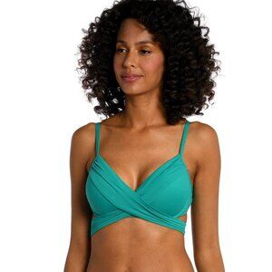**La Blanca** Island Goddess Wrap Underwire Bra Top